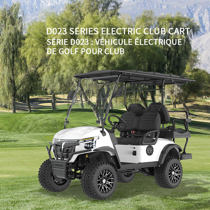 Voiturettes de golf série L, remorquage ou quatre places